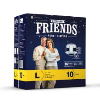 Friends Overnight Adult Diapers Large Pack Of 10 (taped Diaper)  